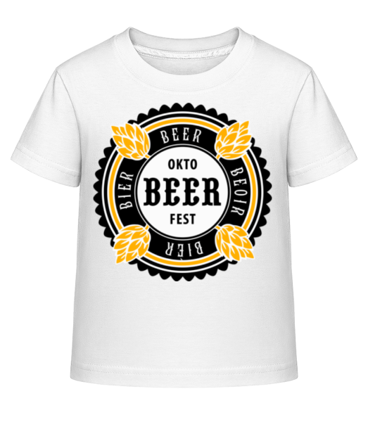Oktobeer Fest - Dĕtské Shirtinator tričko - Bílá - Napřed