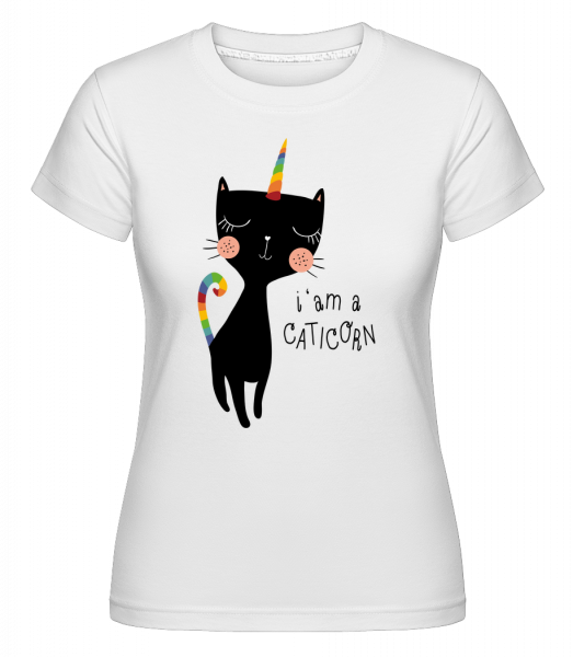 Jsem Caticorn -  Shirtinator tričko pro dámy - Bílá - Napřed