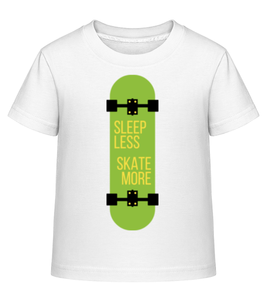 Sleep Less Skate More - Dĕtské Shirtinator tričko - Bílá - Napřed