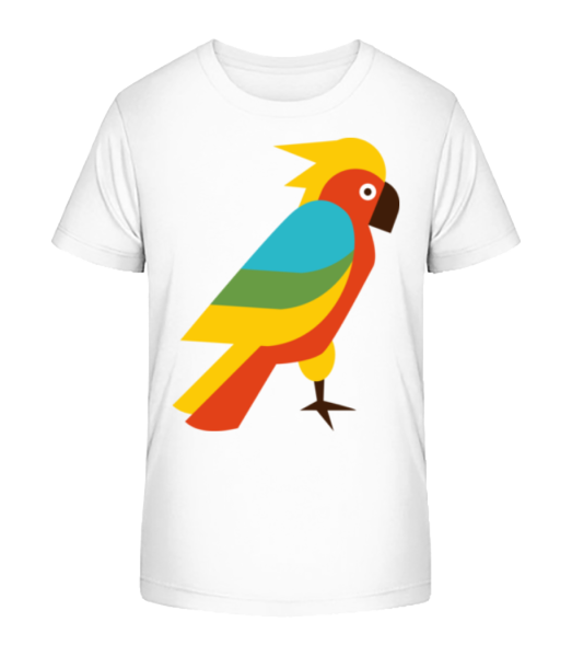 Parrot Comic - Detské Bio tričko Stanley Stella - Bílá - Napřed