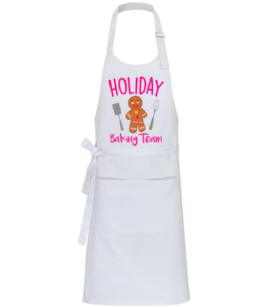 Holiday Baking Team - Profesionální zástĕra - Bílá - Napřed