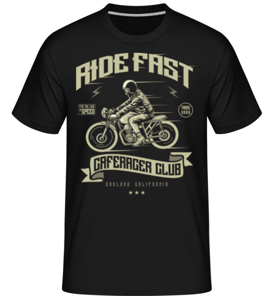 Ride Fast -  Shirtinator tričko pro pány - Černá - Napřed