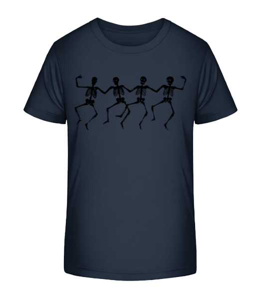 taneční Skeletons - Detské Bio tričko Stanley Stella - Namořnická modrá - Napřed