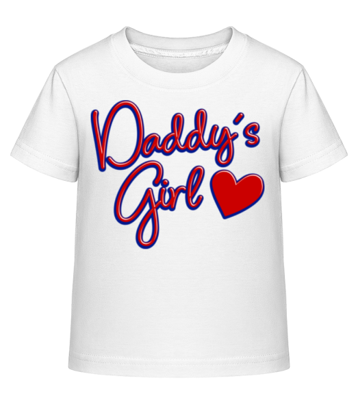 Daddy's Girl - Dĕtské Shirtinator tričko - Bílá - Napřed