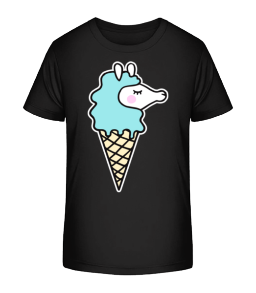 Viz kůň Ice Creme - Detské Bio tričko Stanley Stella - Černá - Napřed