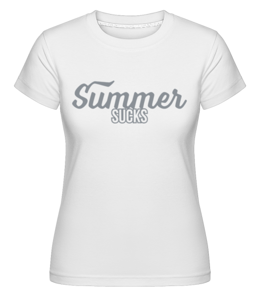letní Sucks -  Shirtinator tričko pro dámy - Bílá - Napřed
