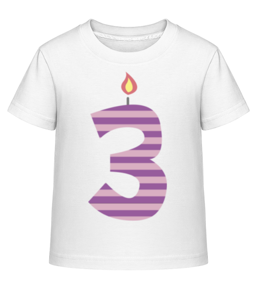 Birthday Candle - Dĕtské Shirtinator tričko - Bílá - Napřed