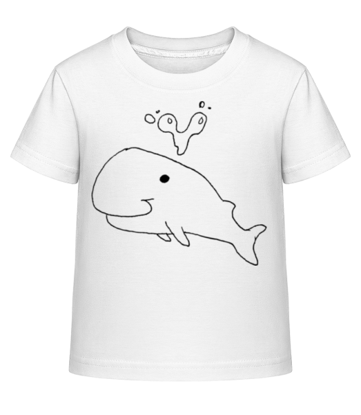 Děti Comic - Whale - Dĕtské Shirtinator tričko - Bílá - Napřed
