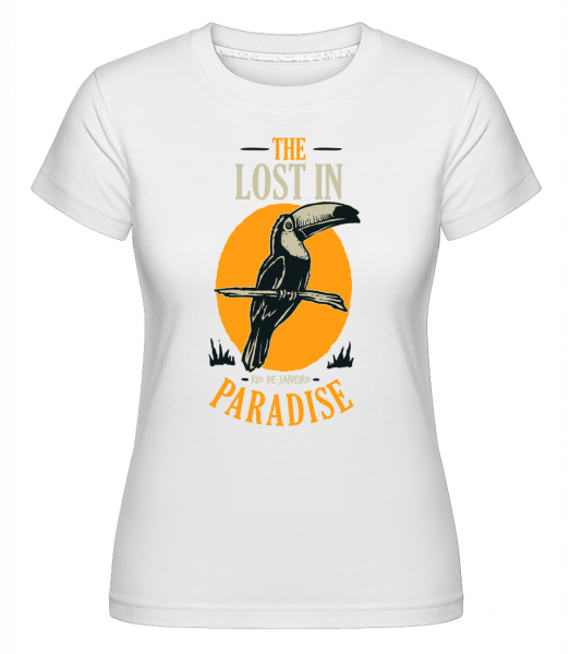 Bird Lost In Paradise -  Shirtinator tričko pro dámy - Bílá - Napřed