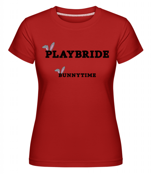 Bridebunny Bunnytime -  Shirtinator tričko pro dámy - Červená - Napřed