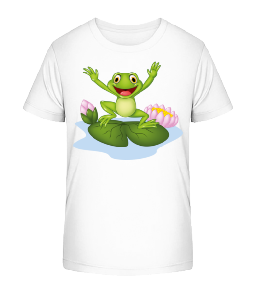 Žába na leknín - Detské Bio tričko Stanley Stella - Bílá - Napřed