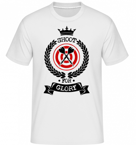 Šipky Shoot Pro Glory -  Shirtinator tričko pro pány - Bílá - Napřed