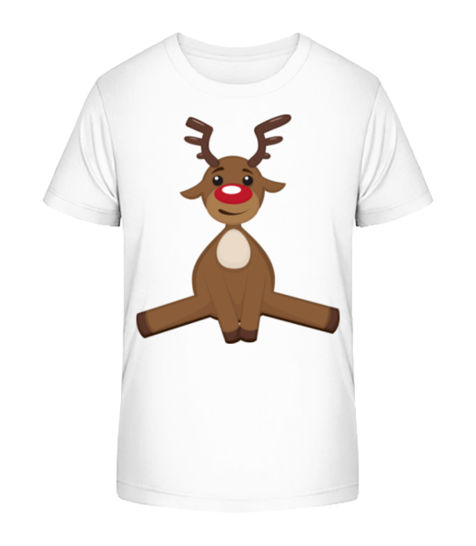 Christmas Deer - Detské Bio tričko Stanley Stella - Bílá - Napřed