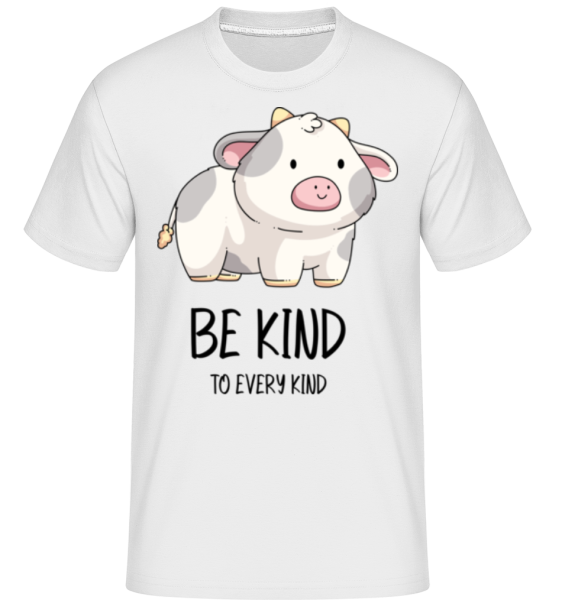 Be Kind To Every Kind -  Shirtinator tričko pro pány - Bílá - Napřed