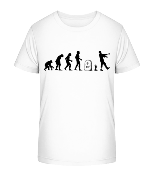 Halloween Evolution - Detské Bio tričko Stanley Stella - Bílá - Napřed