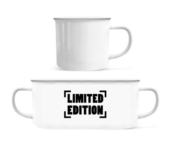 Limited Edition Logo - Emaille hrnek - Bílá - Napřed