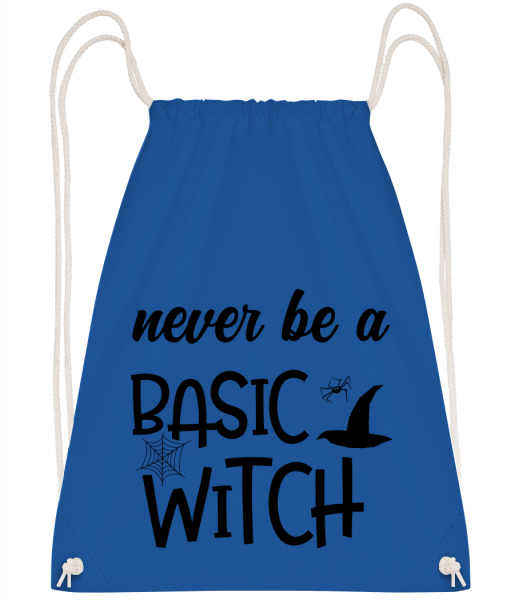 Never Be A Basic Witch - Drawstring batoh se šňůrkami - Královská modrá - Napřed