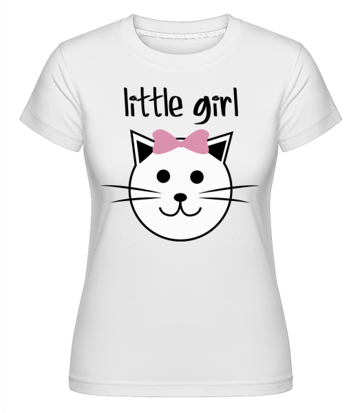 Little Girl - Cat -  Shirtinator tričko pro dámy - Bílá - Napřed