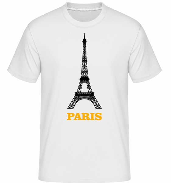 Paris Skyline -  Shirtinator tričko pro pány - Bílá - Napřed