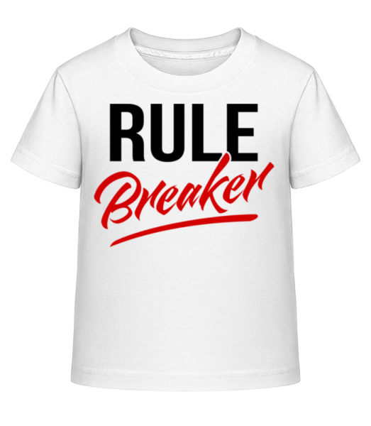 Rule Breaker - Dĕtské Shirtinator tričko - Bílá - Napřed