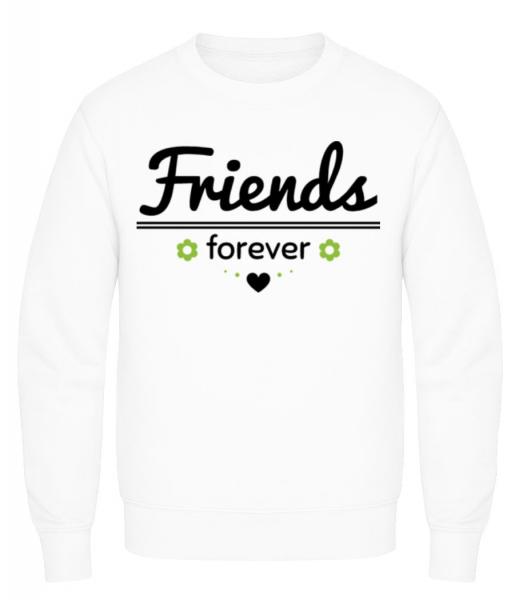 přátelé navždy - Pánská mikina - Bílá - Napřed