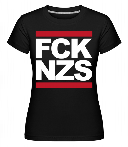 FCK NZS -  Shirtinator tričko pro dámy - Černá - Napřed