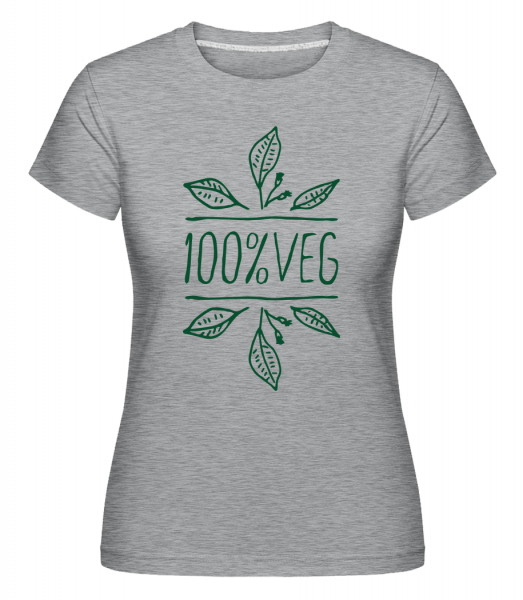 100% vegetariánské -  Shirtinator tričko pro dámy - Melirovĕ šedá - Napřed