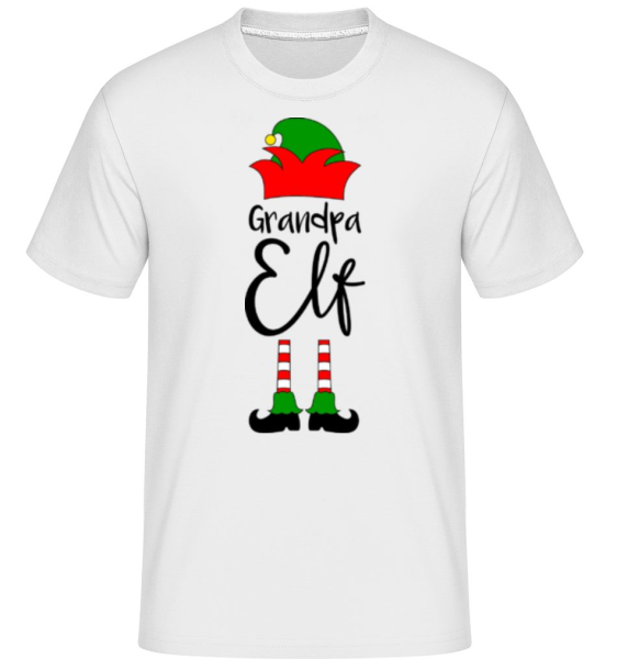 Grandpa Elf -  Shirtinator tričko pro pány - Bílá - Napřed