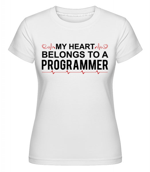 I Love A Programmer -  Shirtinator tričko pro dámy - Bílá - Napřed