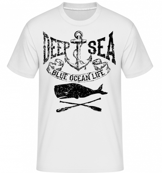 Deep Sea Ocean Icon -  Shirtinator tričko pro pány - Bílá - Napřed
