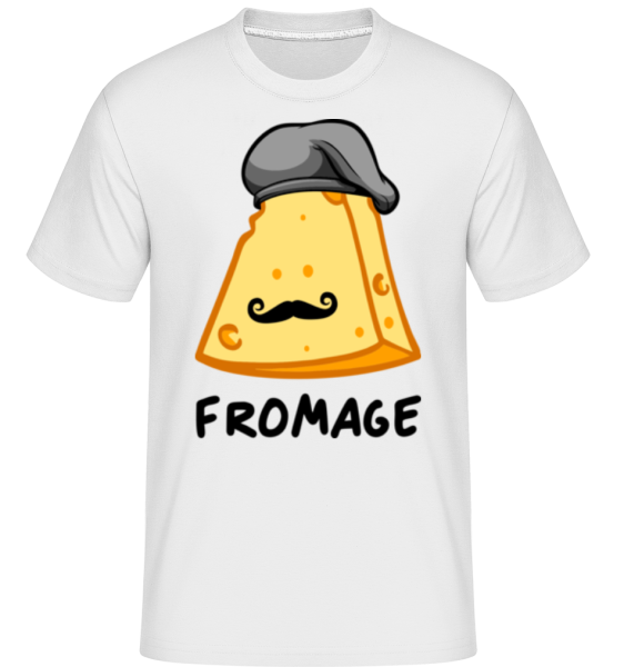 Fromage -  Shirtinator tričko pro pány - Bílá - Napřed