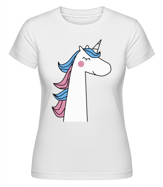 Cute Unicorn -  Shirtinator tričko pro dámy - Bílá - Napřed