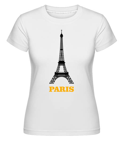 Paris Skyline -  Shirtinator tričko pro dámy - Bílá - Napřed
