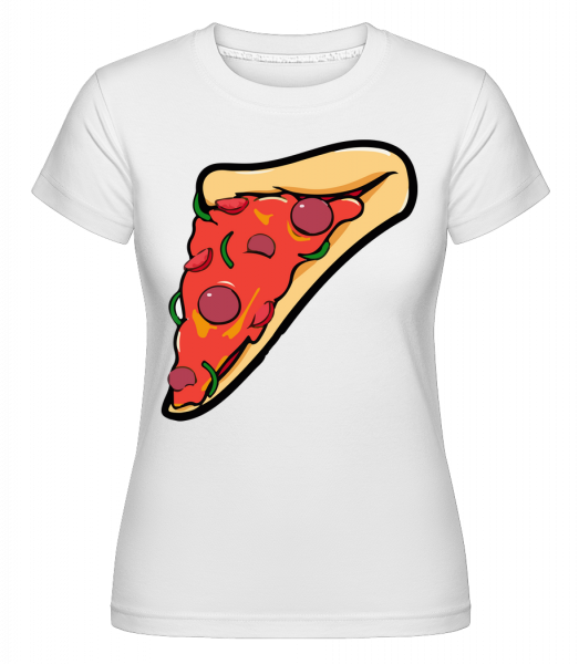 pizza Část -  Shirtinator tričko pro dámy - Bílá - Napřed