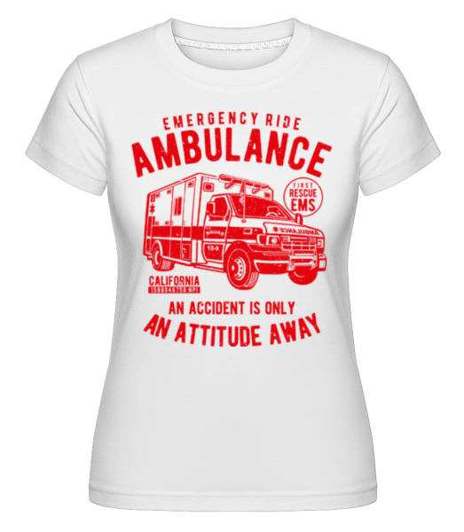 Ambulance -  Shirtinator tričko pro dámy - Bílá - Napřed