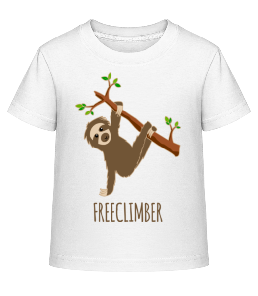 freeclimber Sloth - Dĕtské Shirtinator tričko - Bílá - Napřed