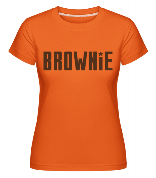 Šotek -  Shirtinator tričko pro dámy - Oranžová - Napřed