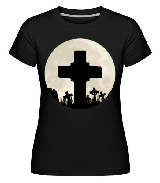 Gothic Krajina Circle -  Shirtinator tričko pro dámy - Černá - Napřed