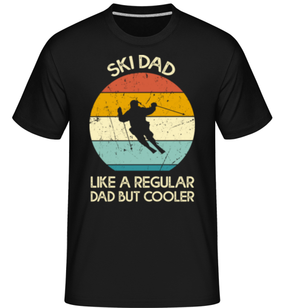 Ski Dad -  Shirtinator tričko pro pány - Černá - Napřed