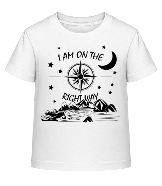 I Am na správné cestě - Dĕtské Shirtinator tričko - Bílá - Napřed