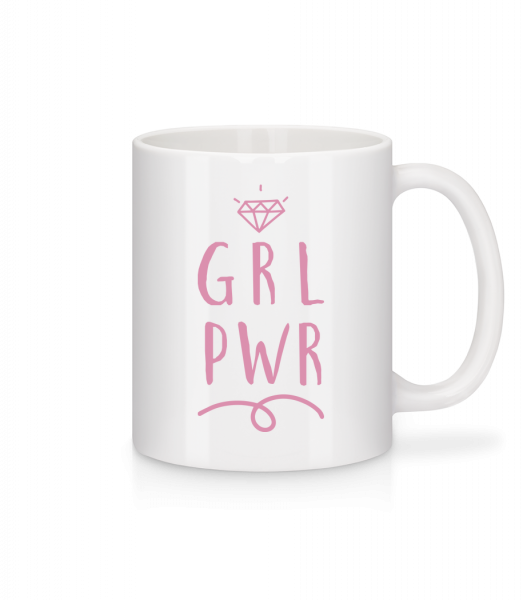 GRL PWR - Keramický hrnek - Bílá - Napřed