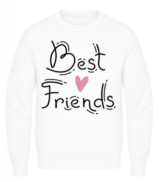 Nejlepší přátelé - Pánská mikina - Bílá - Napřed