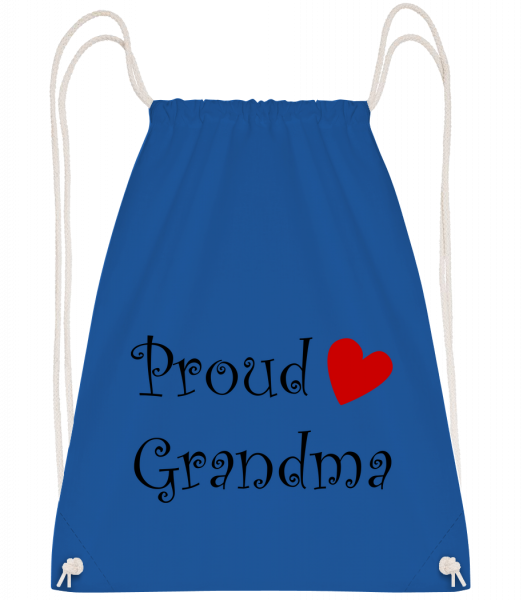Proud Grandma - Drawstring batoh se šňůrkami - Královská modrá - Napřed