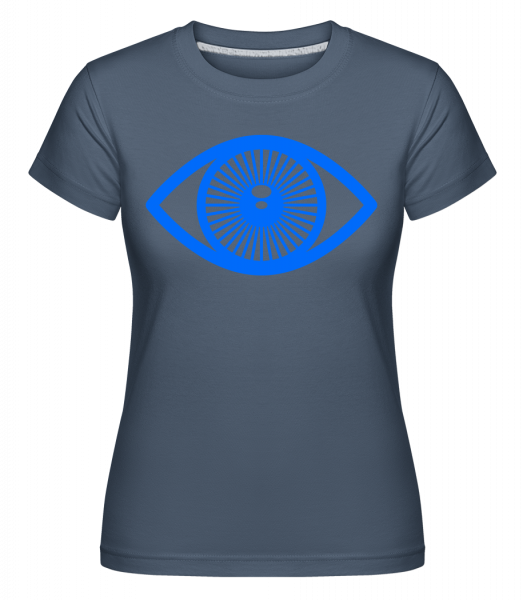 Oko -  Shirtinator tričko pro dámy - Džínovina - Napřed