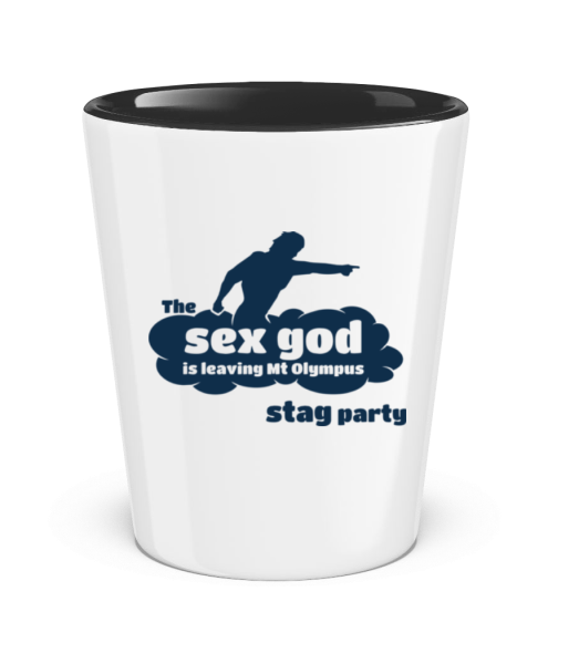 Stag Party Sex Bůh - Panák dvoubarevný - Černobílá - Napřed