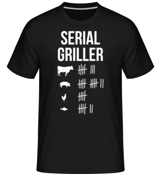 Serial Griller -  Shirtinator tričko pro pány - Černá - Napřed