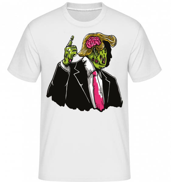 Make Zombie Great Again -  Shirtinator tričko pro pány - Bílá - Napřed
