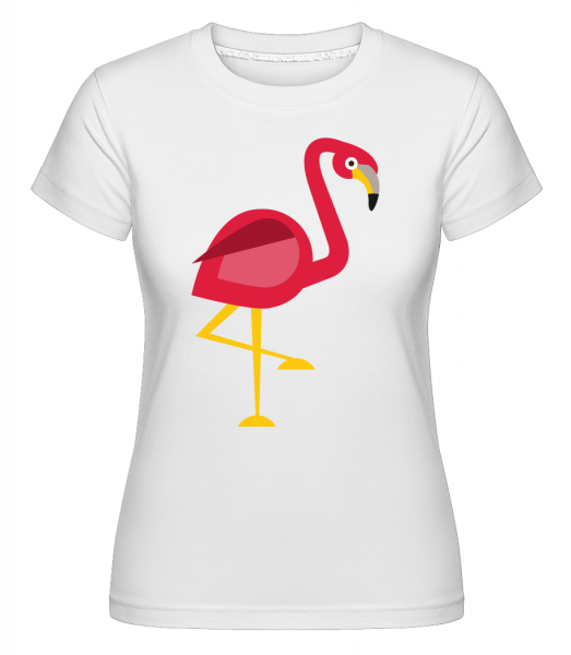 Flamingo Comic -  Shirtinator tričko pro dámy - Bílá - Napřed
