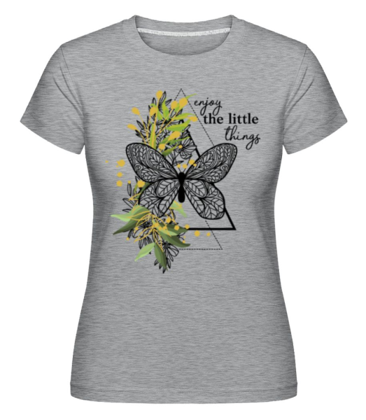 Enjoy The Little Things -  Shirtinator tričko pro dámy - Melírově šedá - Napřed