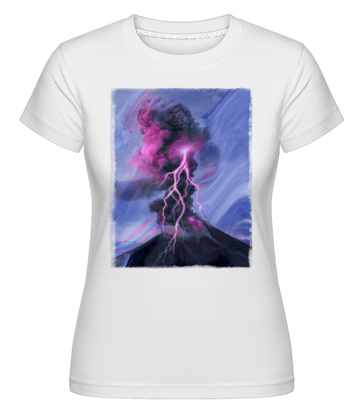 Neon Bouřka -  Shirtinator tričko pro dámy - Bílá - Napřed